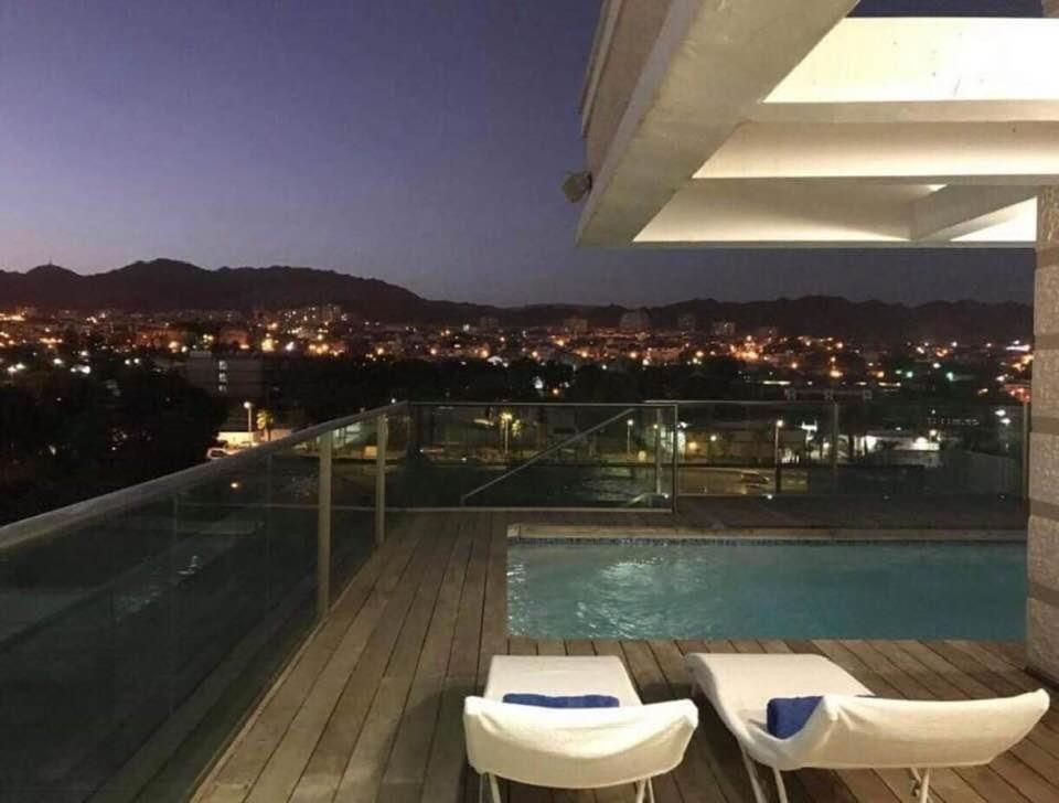 Appartement Exclusive Top Luxury Penthouse Near The Sea With Privat Roof-Pool à Eilat Extérieur photo