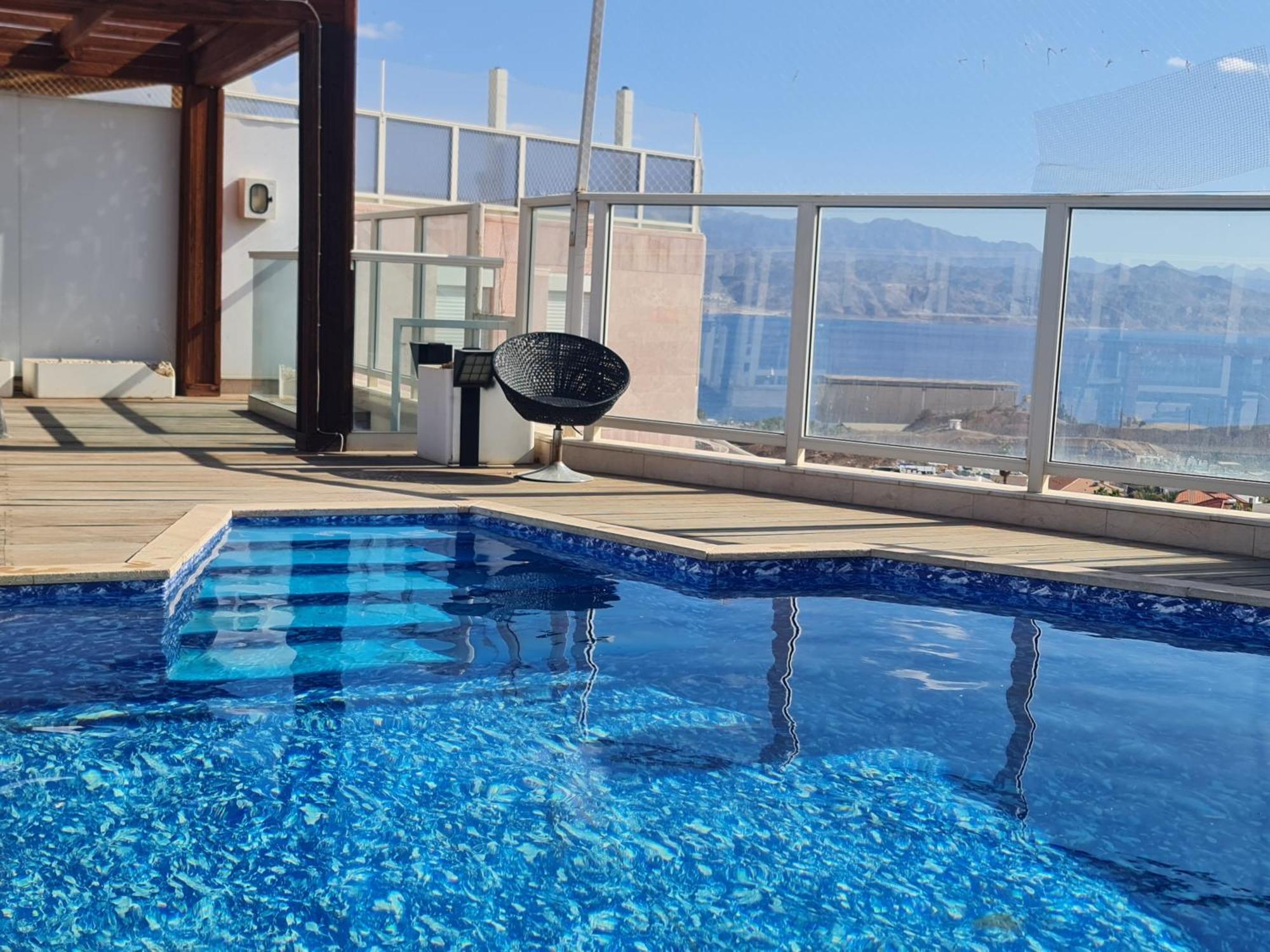 Appartement Exclusive Top Luxury Penthouse Near The Sea With Privat Roof-Pool à Eilat Extérieur photo